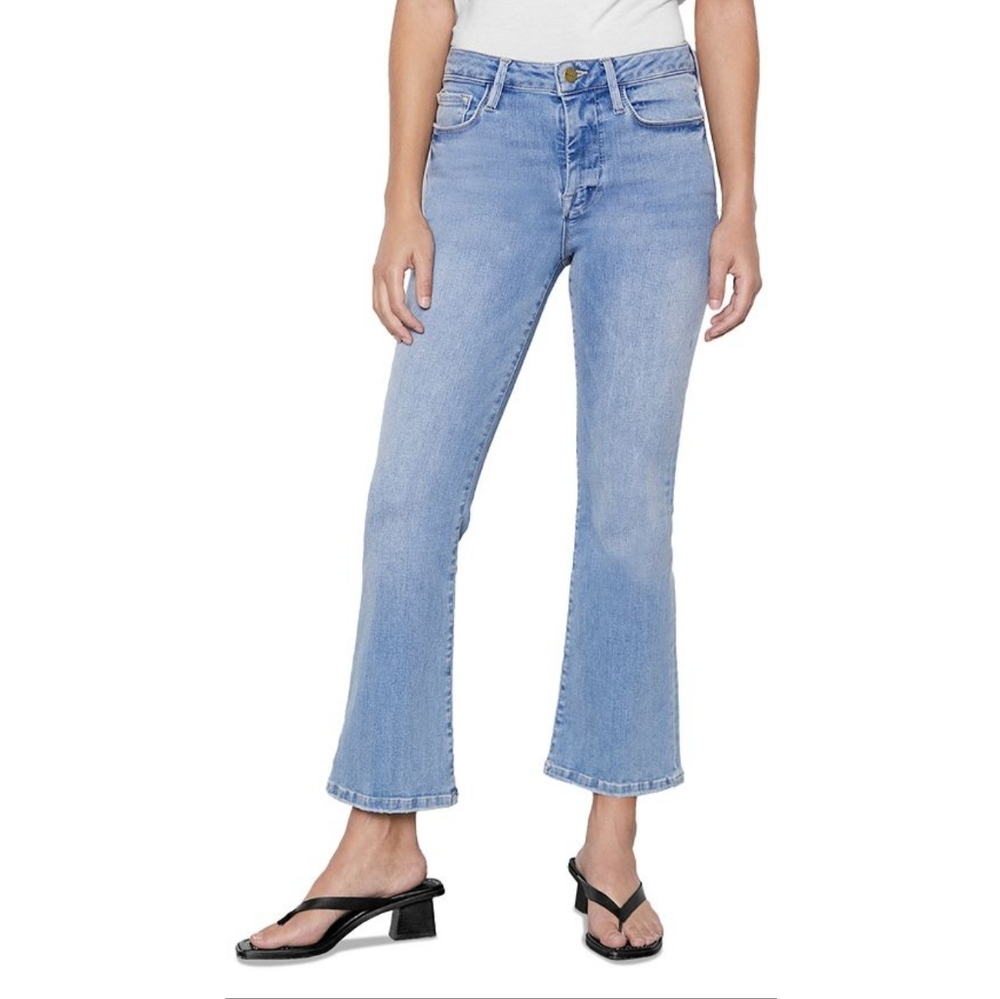 Frame Denim Le One Crop Mini Boot Jean in Caspio Size 23 to 28 Adaptable Stretch